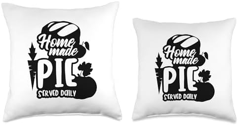Homemade Pie Served Daily Thanksgiving Food Throw Pillow - Image 3