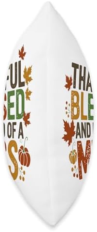Thankful Blessed And Kind Of A Mess, Funny Thanksgiving Throw Pillow - Image 2