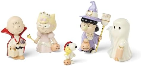 Lenox Peanuts Tricks and Treats 5-Piece Figurine Set