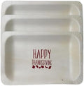 Perfectware 7" Disposable Wooden Plate with Happy Thanksgiving Print - Pack of 25ct (Perfectware 7-Happy Thanksgiving-25ct) by Unknown