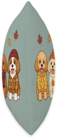 Cavapoo Fall Autumn Season Doodle Dog Pumpkin Throw Pillow - Image 2