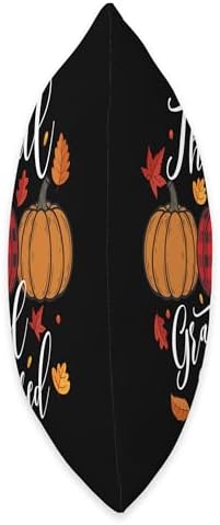 Thankful Grateful & Blessed - Thanksgiving Day Fall Holiday Throw Pillow - Image 2