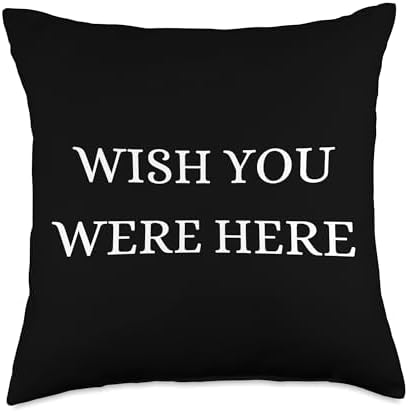 Wish You Were Here - Christmas, Thanksgiving, Holiday Season Throw Pillow by Unknown