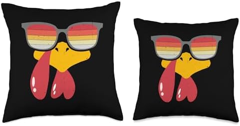 Thanksgiving Turkey Face Throw Pillow - Image 3