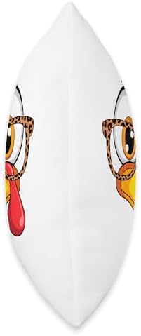 Thanksgiving Turkey Face | Cute Fall Celebration Art Throw Pillow - Image 2