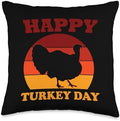 Happy Thanksgiving Sunset Design Throw Pillow by Unknown