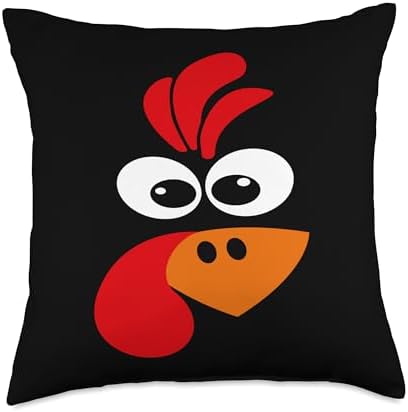 Thanksgiving Gifts Costume Turkey Face Funny Gobble Throw Pillow by Unknown