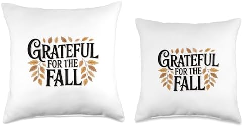 Grateful for The Fall Autumn Thanksgiving Throw Pillow - Image 3