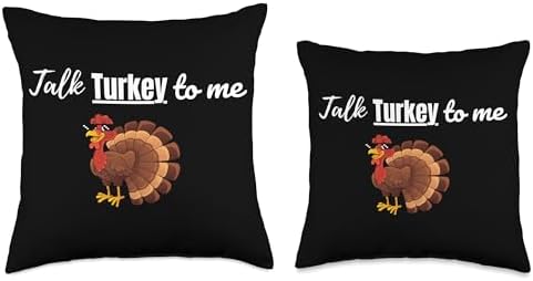 Thanksgiving Talk Turkey to Me Throw Pillow - Image 3