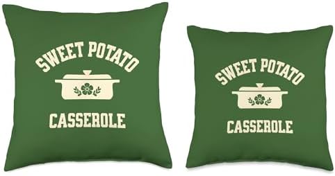 Sweet Potato Green Bean Casserole Thanksgiving Throw Pillow - Image 3