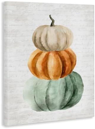 Autumn Pumpkins Cursive Words, 30 x 40 Inch Canvas Wall Art - Image 3
