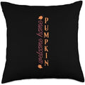 Welcome Home Pumpkin Fall Vibes Autumn Thanksgiving Throw Pillow by Unknown