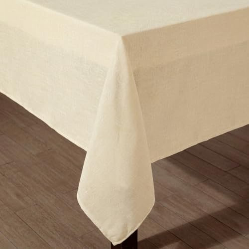 Laura Ashley Harper Tablecloth, 60" x 120", Yellow - Image 6