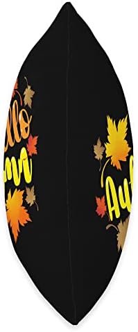 Cute Hello Autumn Season Thanksgiving and Fall Color Lovers Throw Pillow - Image 2