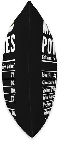 Mashed Potatoes Nutrition Facts Thanksgiving Food Matching Throw Pillow - Image 2