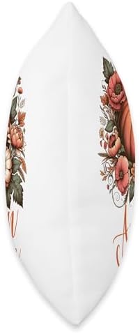 Vintage Autumn Vibes Women Pumpkin Fall Thanksgiving Retro Throw Pillow - Image 2