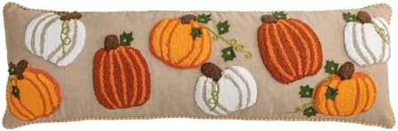 Mud Pie Thanksgiving Long Tufted Pumpkin Pillow by MudPie