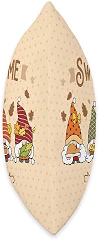 Thanksgiving, autumn fall funny gnomes, Harvest Festival Throw Pillow - Image 2