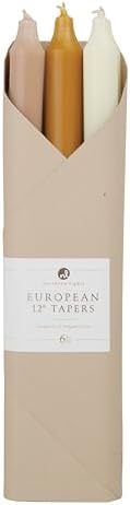 Northern Lights Candles - 12" 6pk Taper Combo - Desert Sun - 72747 by Unknown