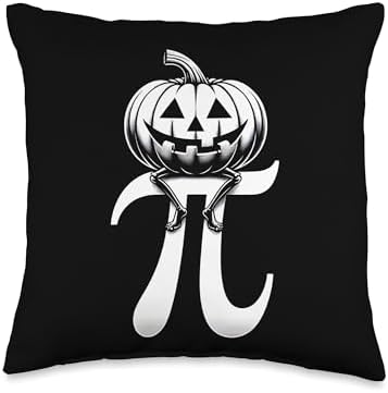 Pumpkin Pie Math Funny Halloween Thanksgiving Pi Day Kids Throw Pillow by Unknown