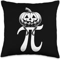 Pumpkin Pie Math Funny Halloween Thanksgiving Pi Day Kids Throw Pillow by Unknown