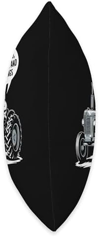 I Drive Tractor Thanksgiving Farmer Throw Pillow - Image 2