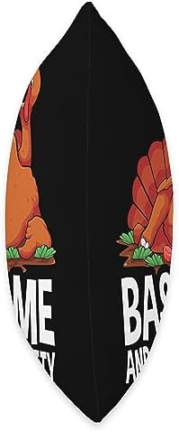 Funny Thanksgiving Baste Me Turkey Design Baste Me and Tell me I'm Pretty Thanksgiving Gobble Men Throw Pillow, 18x18, Multicolor - Image 2
