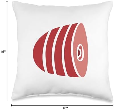 Large Spiral Ham Throw Pillow - Image 4