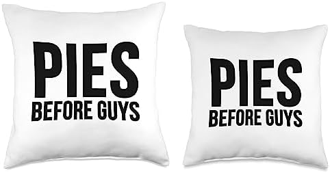 Thanksgiving Funny - Pies Before Guys Throw Pillow - Image 3
