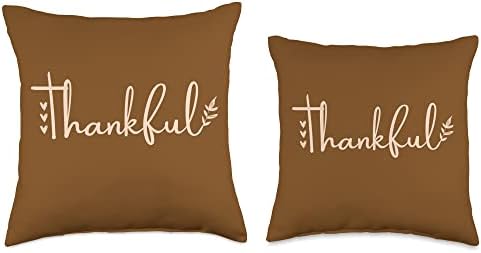 Women girl Thankful Graphic Letter Casual thanksgiving Throw Pillow - Image 3