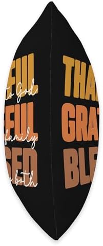Thankful, Grateful, Blessed Christian Thanksgiving Throw Pillow - Image 2