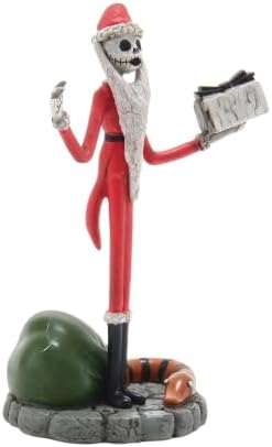 Department 56 Disney the Nightmare Before Christmas Village Accessories Jack Skellington Steals Christmas Figurine, 3.9 Inch, Multicolor (6003316)