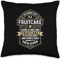 The Worst Is Loves Cooking Thanksgiving Day Fruitcake Throw Pillow by Unknown