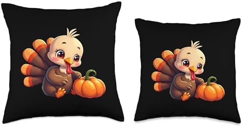 Baby Turkey Thanksgiving Turkey Thanksgiving Turkey Baby Throw Pillow - Image 3