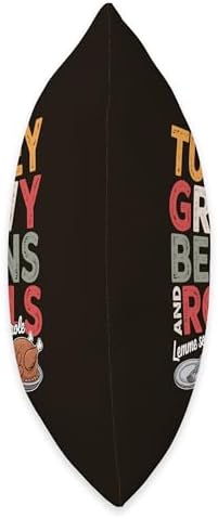 Turkey Gravy Beans and Rolls Casserole Funny Thanksgiving Throw Pillow - Image 2
