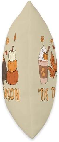Tis The Season Labrador Retriever Fall Autumn Pumpkin Coffee Throw Pillow - Image 2