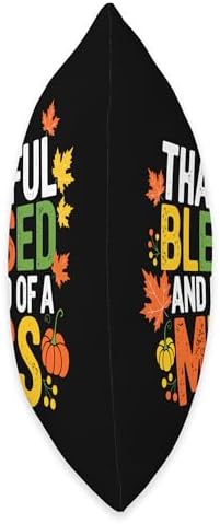 Thankful Blessed And Kind Of A Mess, Funny Thanksgiving Throw Pillow - Image 2