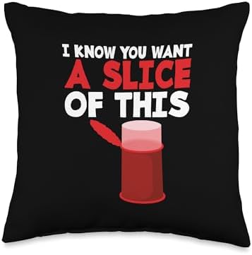 I Know You Want A Slice Thanksgiving Canned Cranberry Throw Pillow by Unknown