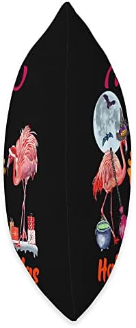 Enjoy Halloween Thanksgiving Chrismast Flamingo Illustration Throw Pillow - Image 2