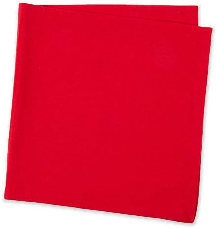 DII Cotton Dinner Napkins Set of 6, Large 20x20, Washable, Tango Red - Image 2