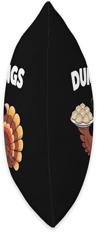 Thanksgiving Turkey Eat Dumplings Dumpling Dim Sum Throw Pillow - Image 2