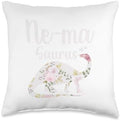 Ne-Ma Saurus Grandma Mother's Day Thanksgiving Christmas Throw Pillow by Unknown