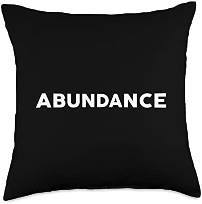 Shirt That Says ABUNDANCE T-Shirt Simple Thanksgiving Throw Pillow by Unknown