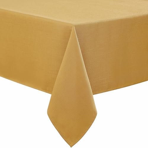 Laura Ashley Esme Decorative Tablecloth, 60" x 84", Gold by LauraAshley