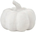 Santa Barbara Design Studio Thanksgiving Fall Décor - White Handcrafted Paper Mache Sculpture, Small, Pumpkin by SantaBarbaraDesignStudio