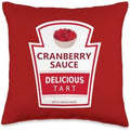 Lazy Costume Thanksgiving Cranberry Sauce Jar Throw Pillow by Unknown