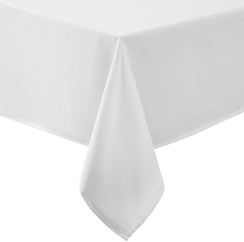 Laura Ashley Esme Decorative Tablecloth, 60" x 120", White by LauraAshley