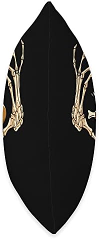 Skeleton Hand Heart Turkey Leg Thanksgiving Day Fall Autumn Throw Pillow - Image 2