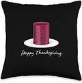 Canned Cranberry Jellied Sauce Throw Pillow by Unknown