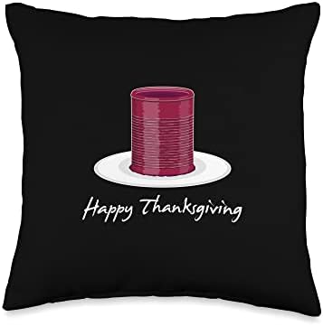 Canned Cranberry Jellied Sauce Throw Pillow by Unknown